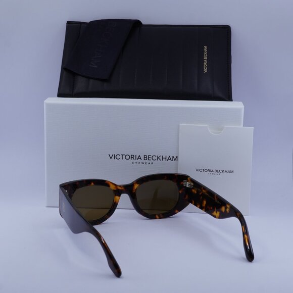 Victoria Beckham VB654S 234 Oval Sunglasses – Havana/Brown - Picture 7 of 11